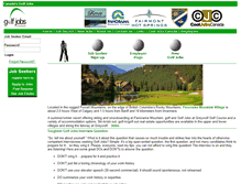 Tablet Screenshot of golfjobscanada.com